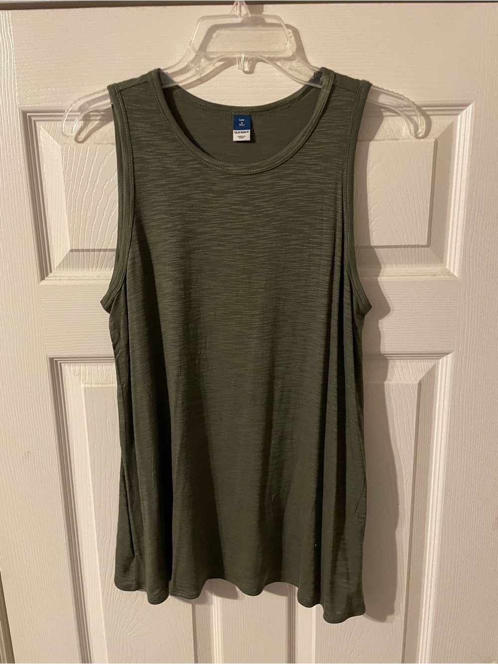 Old Navy Olive Green Relaxed Swing Tank size Medium Tall - Picture 5 of 6